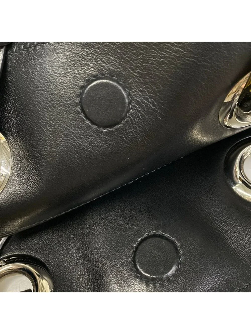 Miu Miu Tote Black Yellow Leather